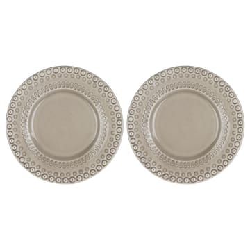 Daisy desserttallerken Ø22 cm 2-stk. - Greige (beige) - PotteryJo