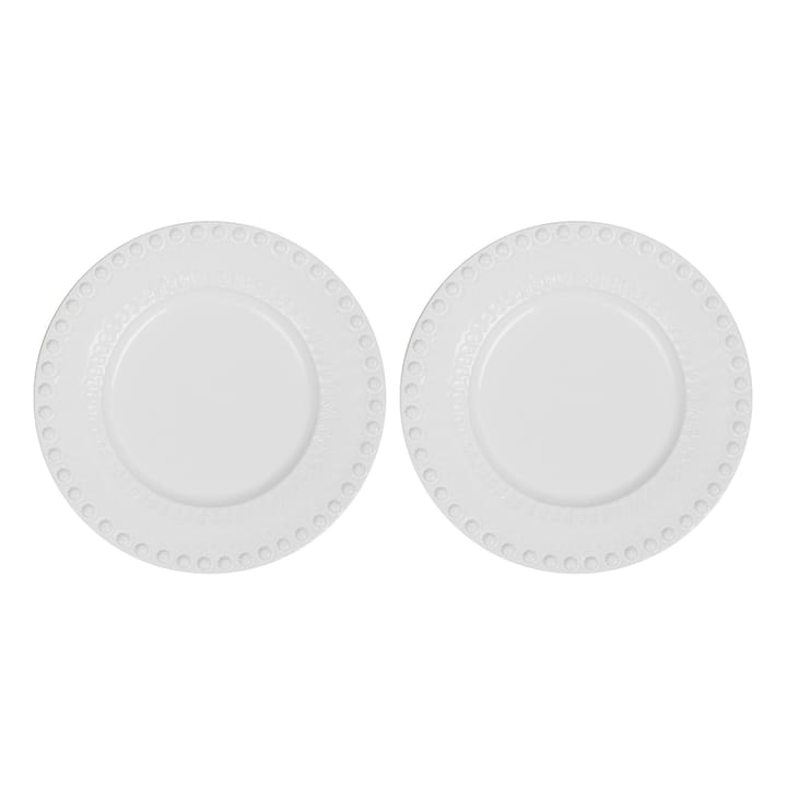 Daisy desserttallerken Ø22 cm 2-stk., White (hvit) PotteryJo