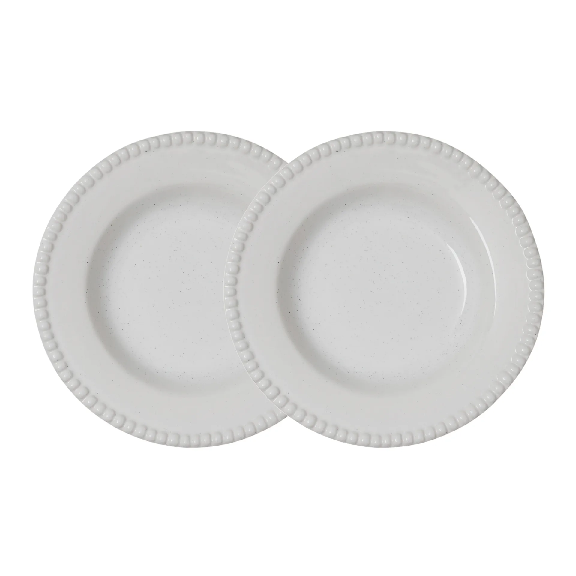 Daria dyp tallerken Ø26 cm 2-stk., Cotton white shiny PotteryJo