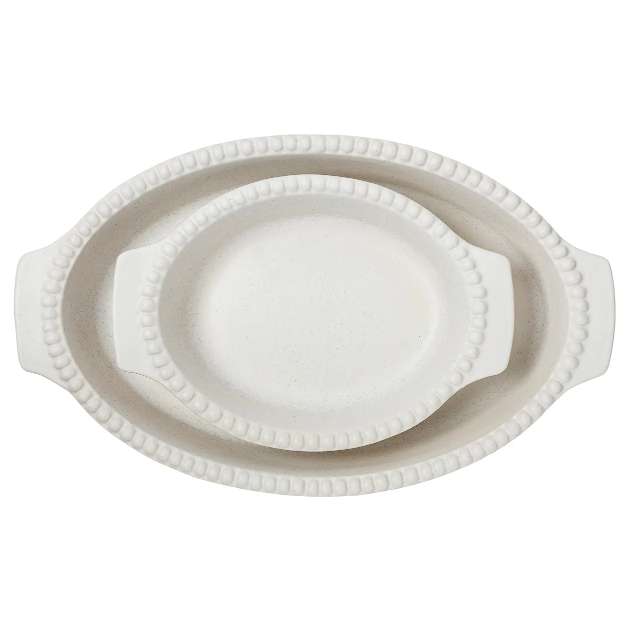 Daria ildfast form 35 cm, Cotton white PotteryJo