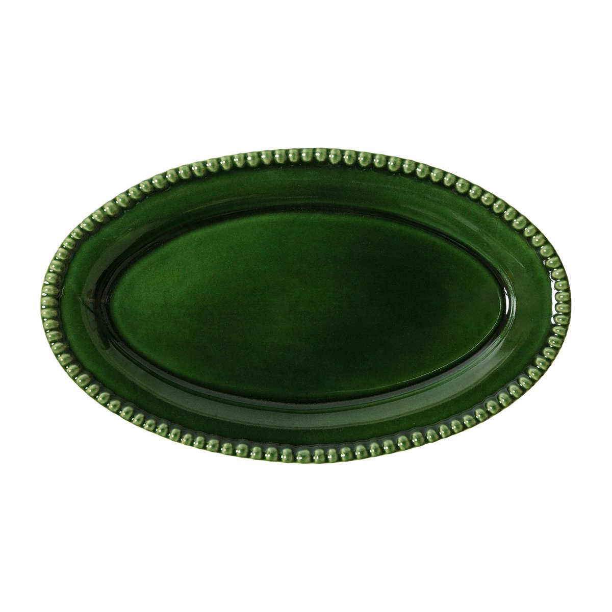 PotteryJo - DARIA ovalt serveringsfat 35 cm moss