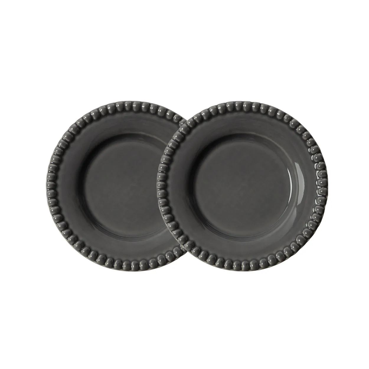 PotteryJo Daria tallerken Ø18 cm 2-stk. Clean grey