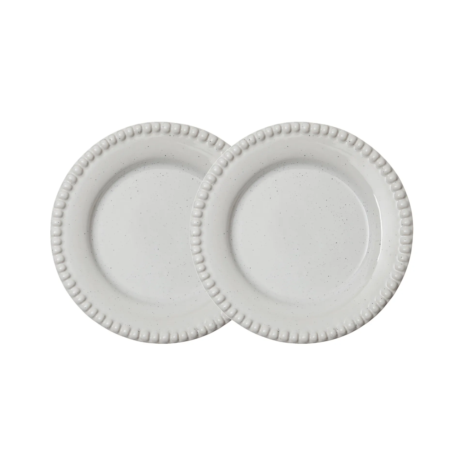 Daria tallerken Ø18 cm 2-stk., Cotton white shiny PotteryJo