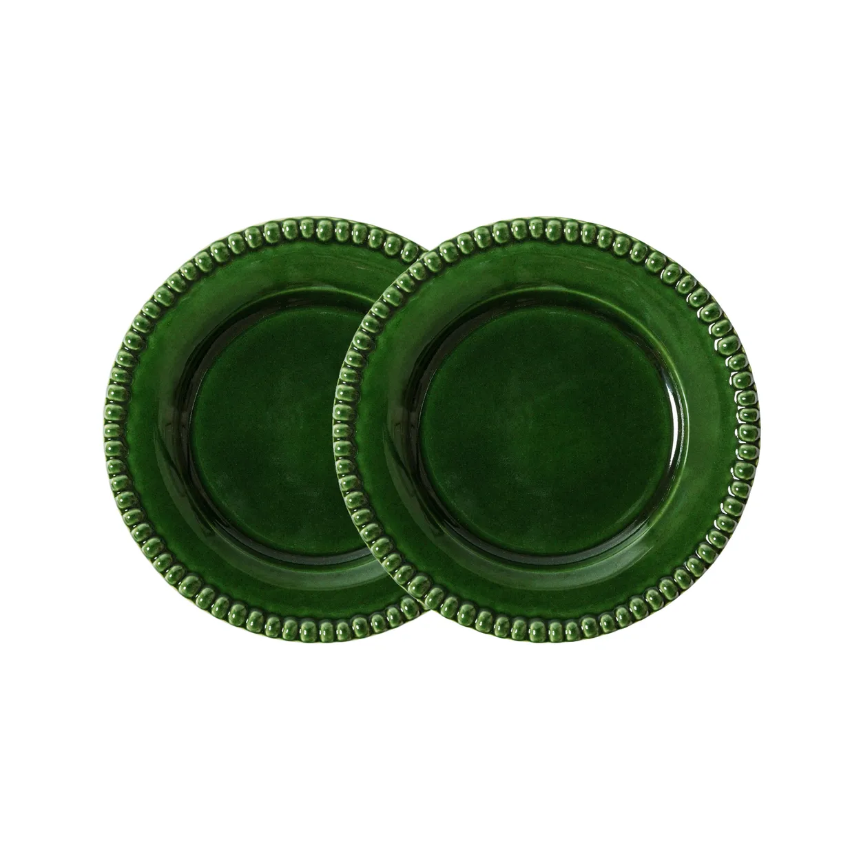 PotteryJo Daria tallerken Ø18 cm 2-stk. Moss