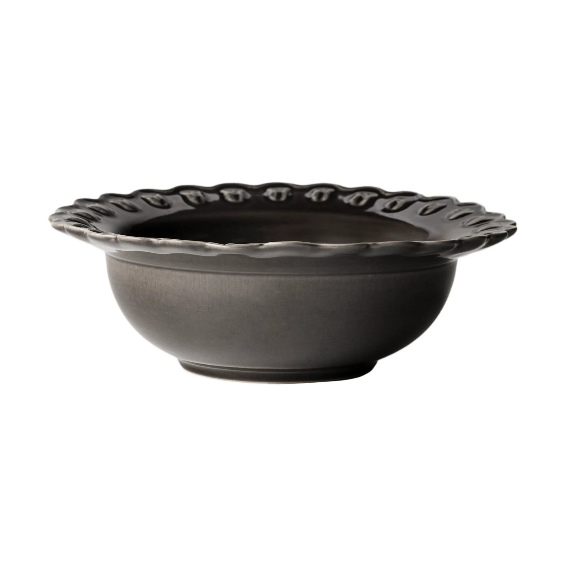 Tulipa dyp tallerken small Ø17 cm 2-pack, Almost black PotteryJo