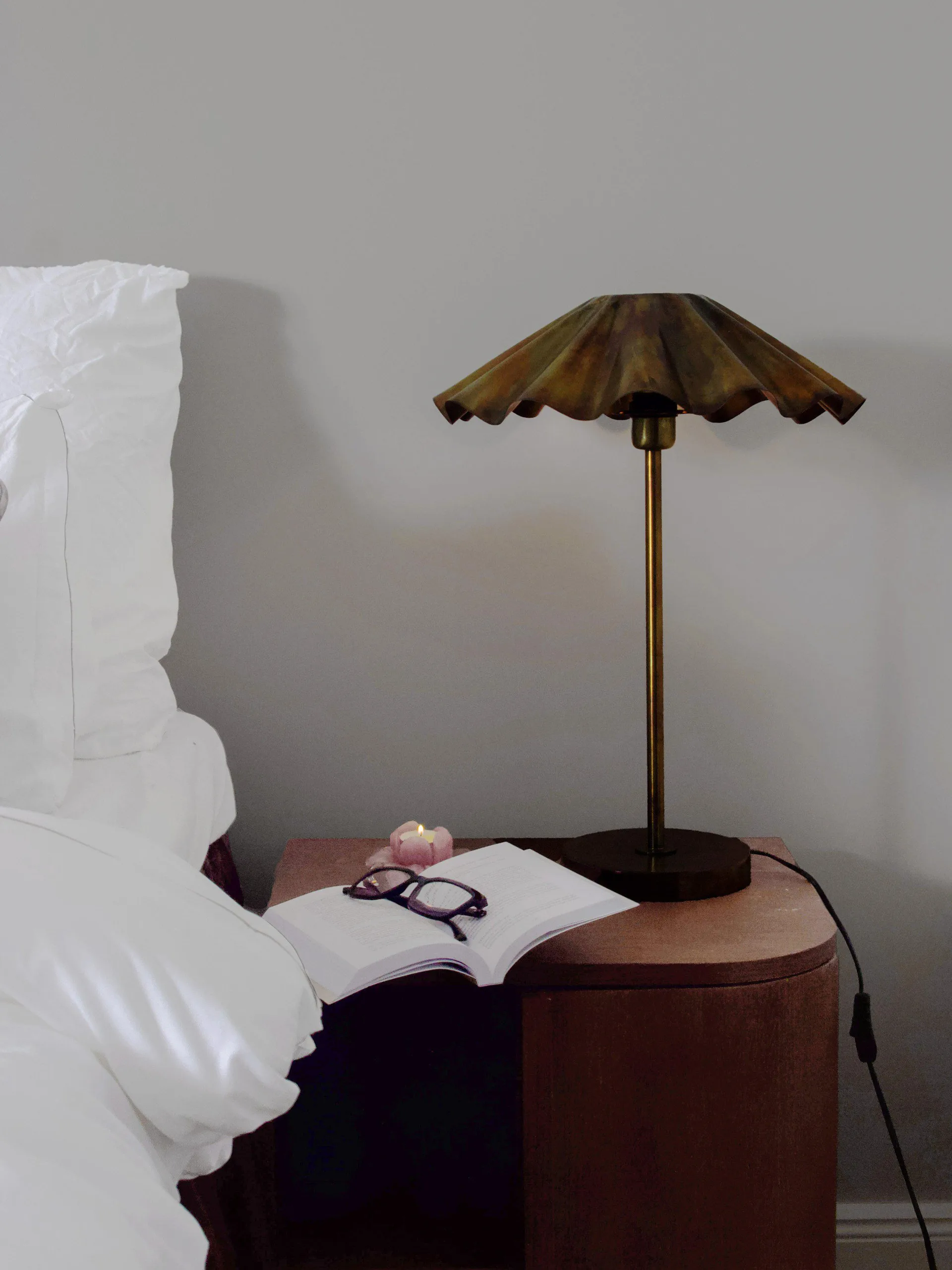 Aira bordlampe, Brent messing, 54 cm PR Home