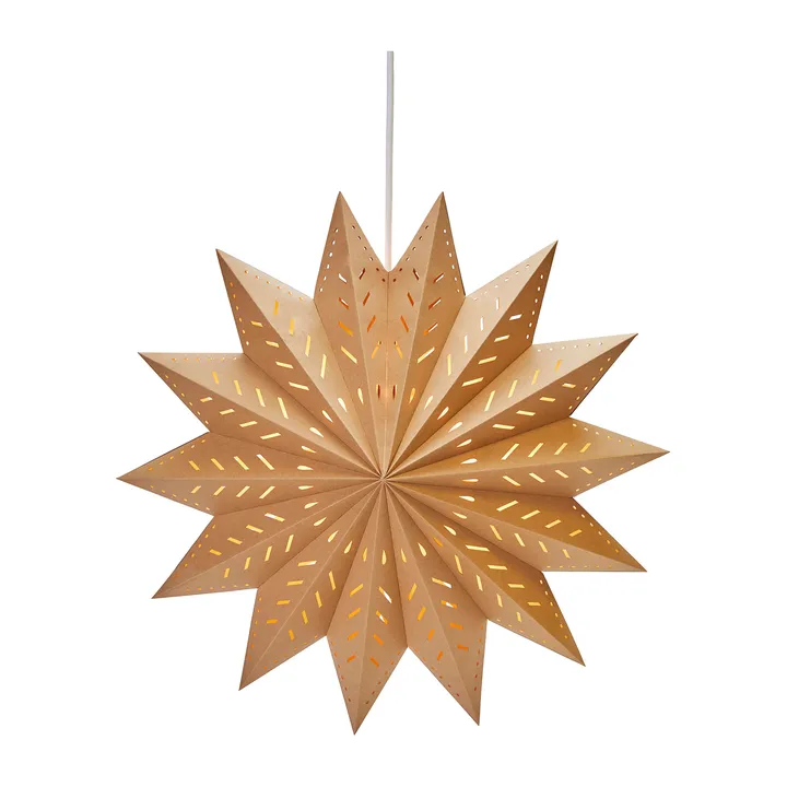 Alfa adventsstjerne brun - Brun, 50 cm - PR Home