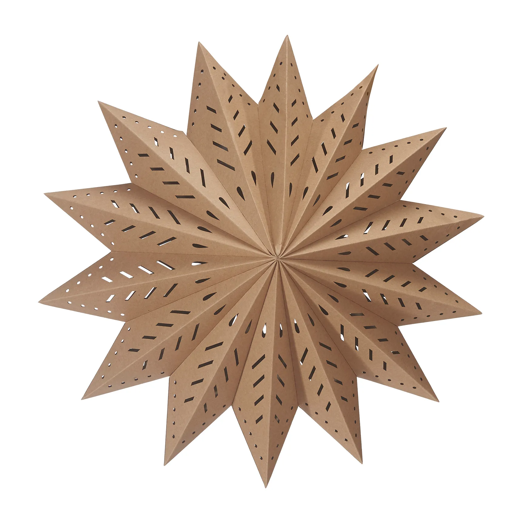 Alfa adventsstjerne brun, Brun, 50 cm PR Home
