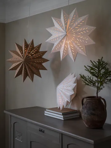 Alfa adventsstjerne brun - Brun, 50 cm - PR Home