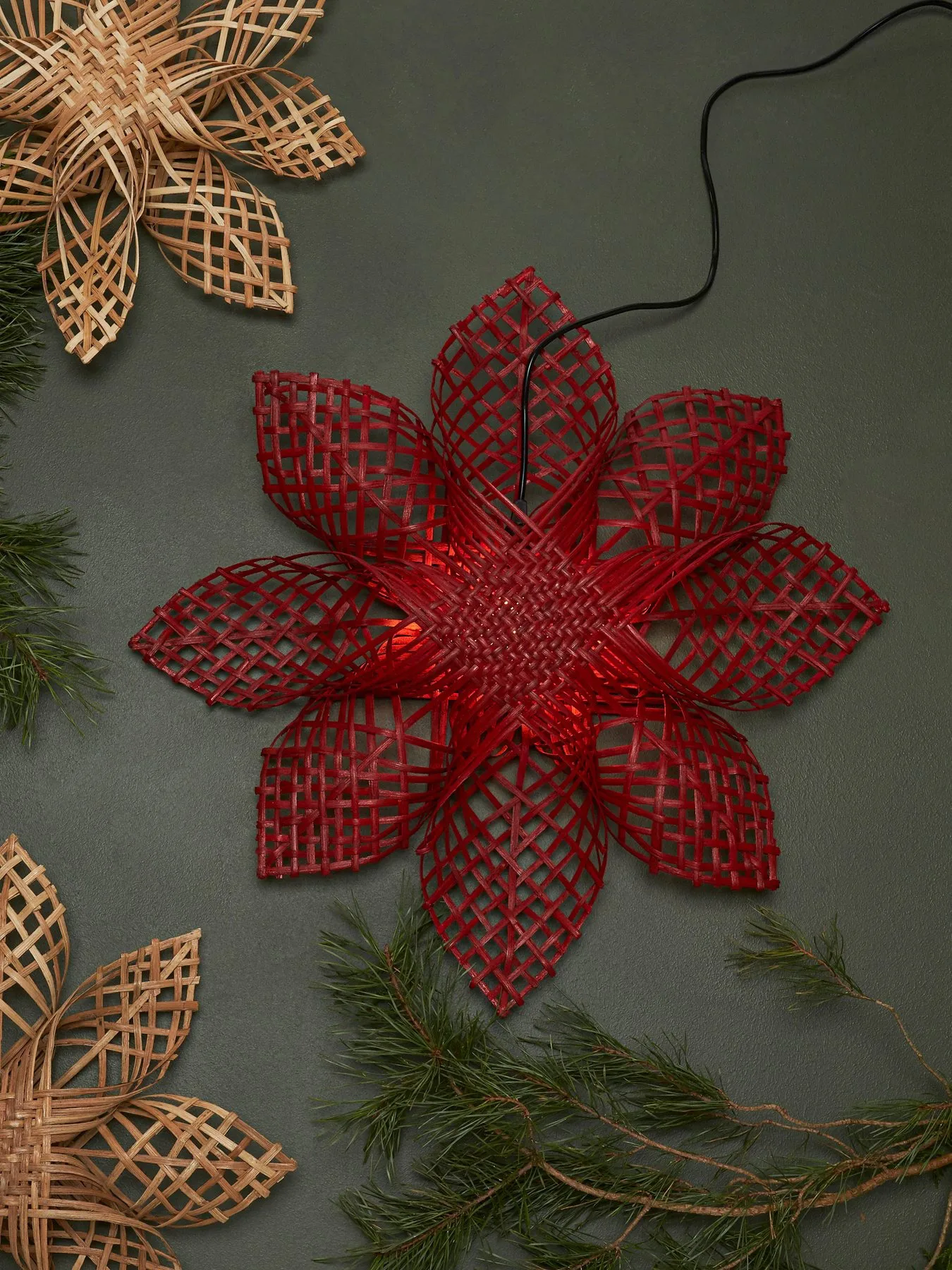 Anna adventsstjerne rød, 82 cm PR Home