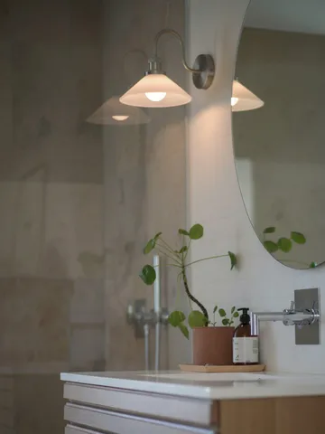 August vegglampe - Opal-krom - PR Home