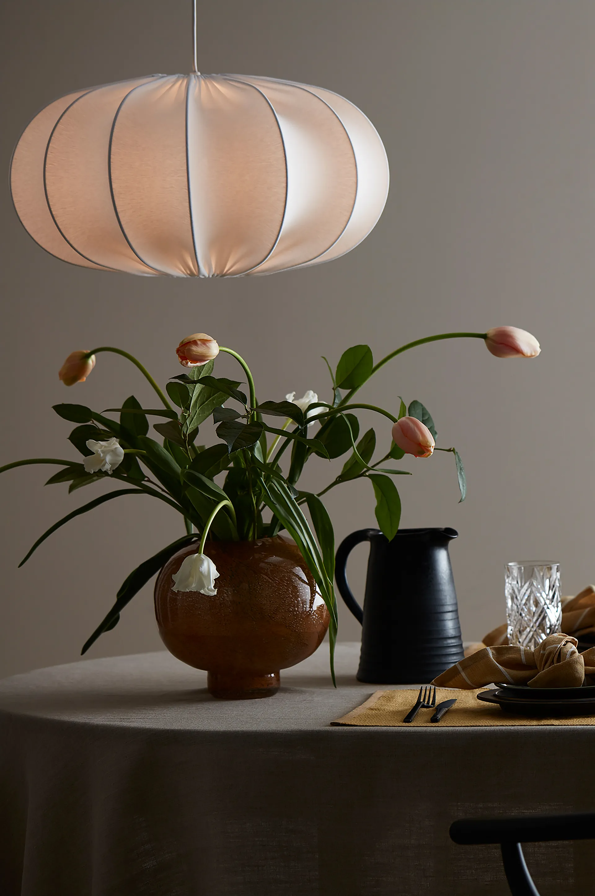 Dalia lampeskjerm 50 cm, Hvit PR Home