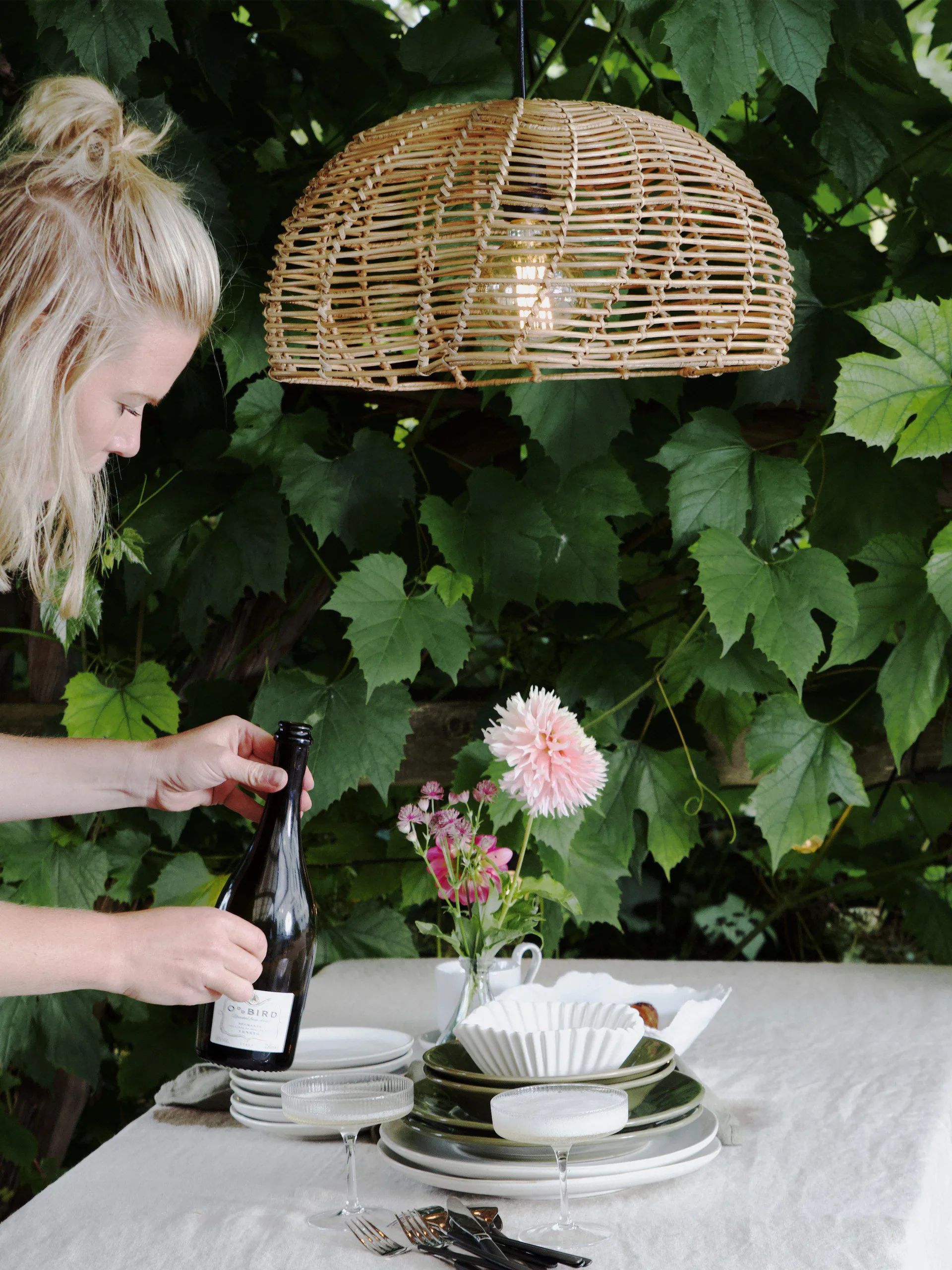 Mayla pendel for utendørsbruk, Natur, Ø43x24 cm PR Home