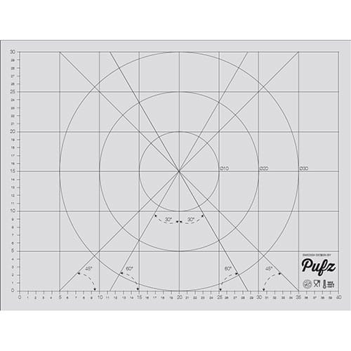 Bakepapirduk 33x43 cm - Hvit - Pufz