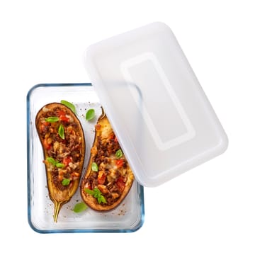 Cook & Freez rektangulært fat med lokk - 27x22x9 cm - Pyrex