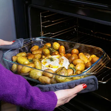 Irresistible rektangulært fat glass - 39x25 cm - Pyrex