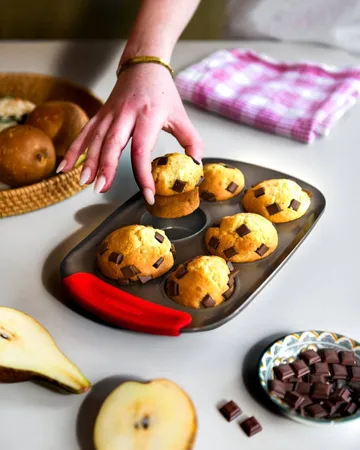 Pyrex Asimetria muffinsform - Silikon, rektangulær, 6 muffins - Pyrex