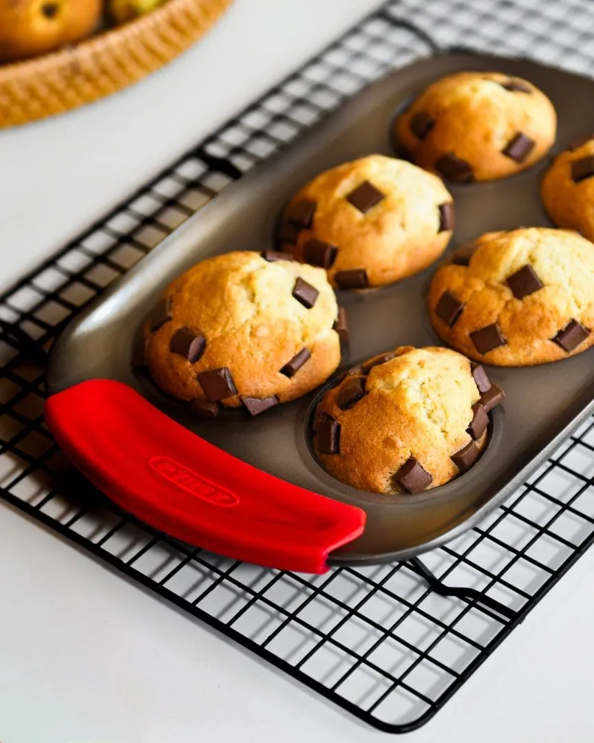 Pyrex Asimetria muffinsform, Silikon, rektangulær, 6 muffins Pyrex