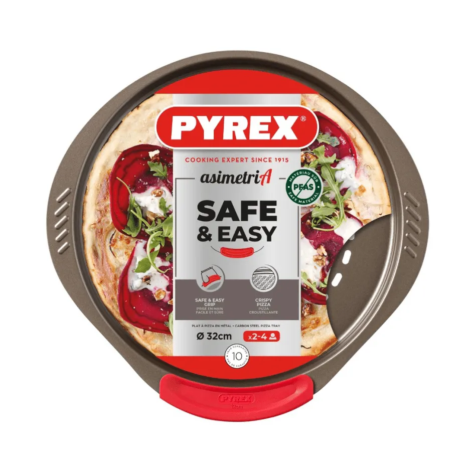 Pyrex Asimetria pizzatallerken, Silikon, rund Pyrex
