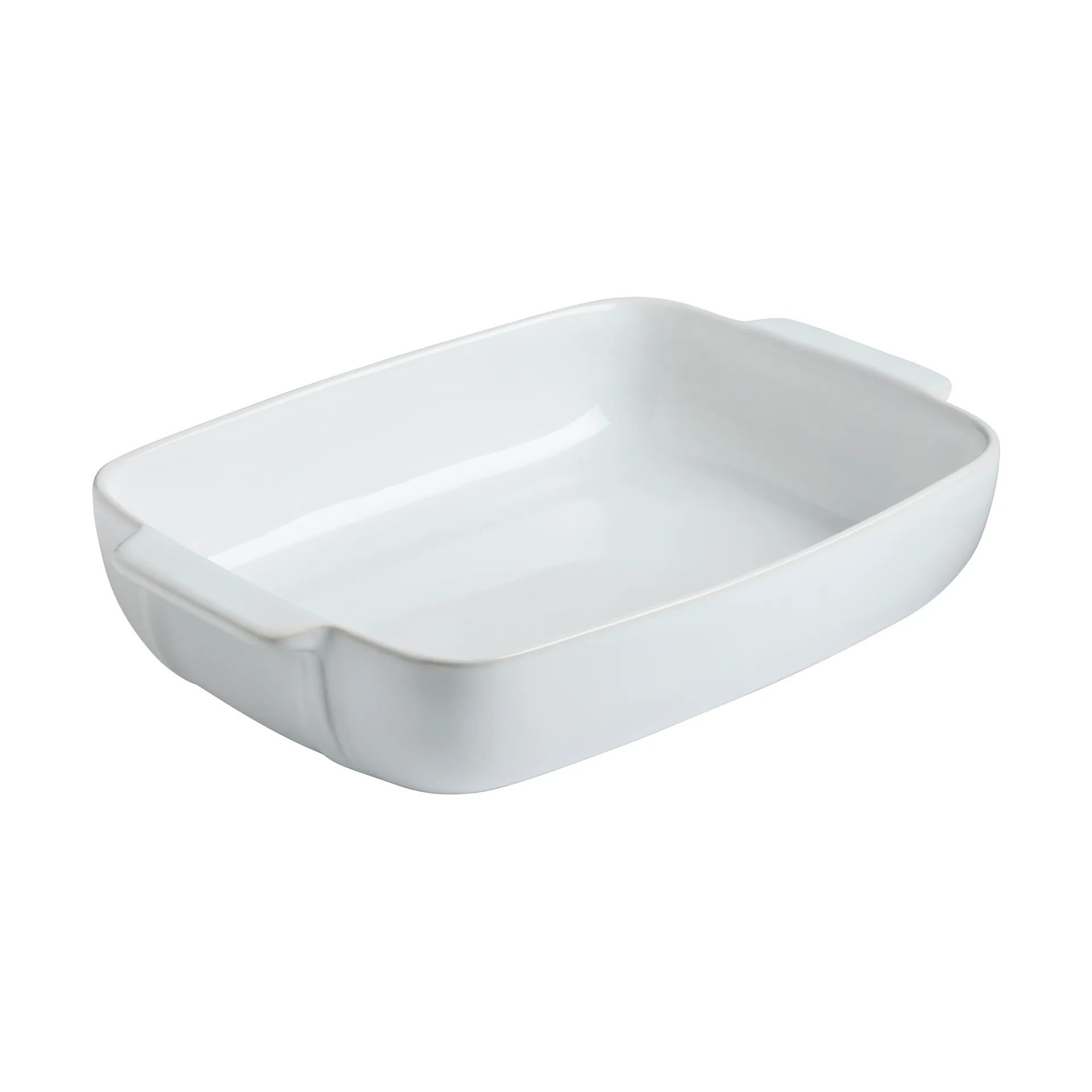 Pyrex rektangulært fat keramikk hvit, 30x22 cm Pyrex