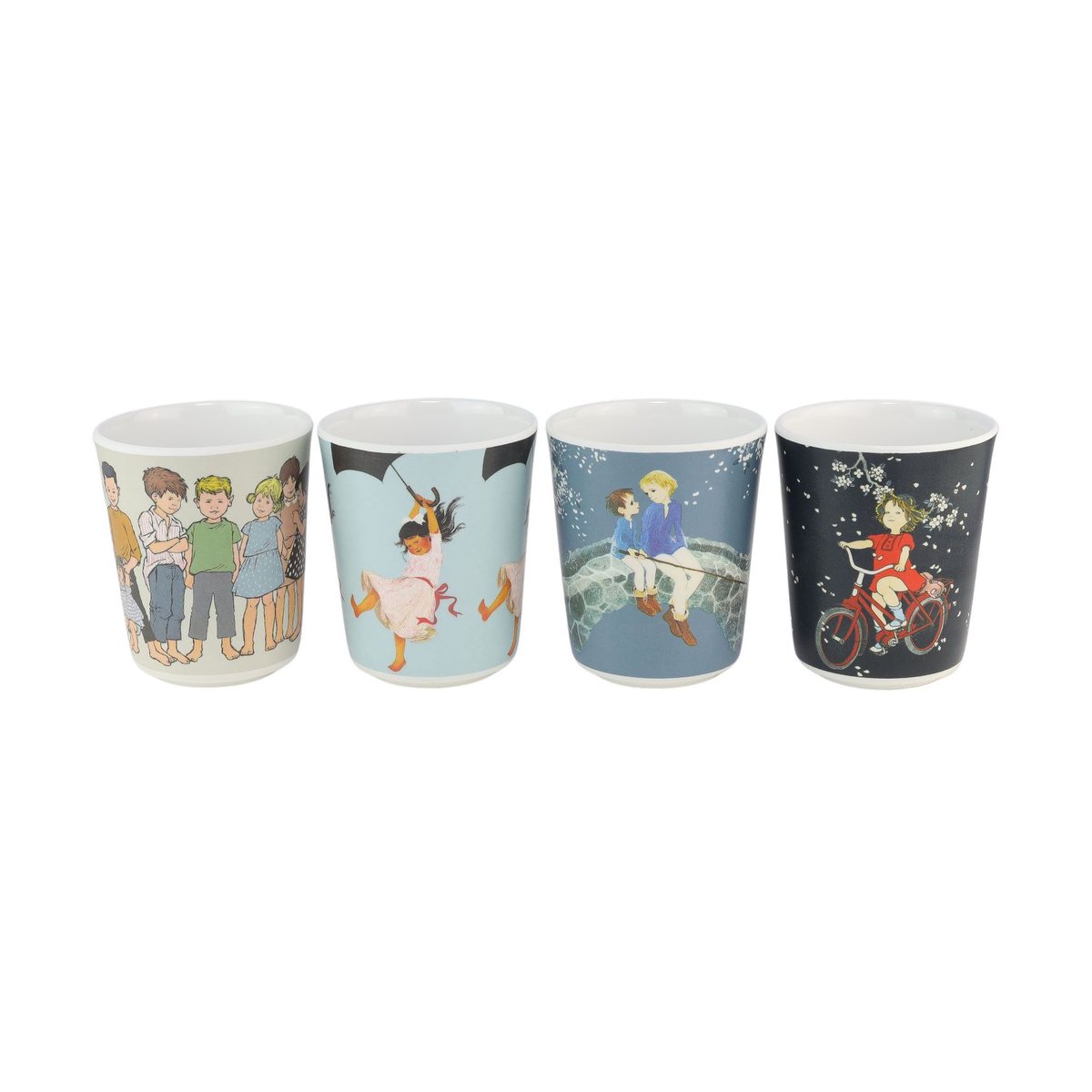 Samlarkoppar 4-pack, Astrid Lindgren
