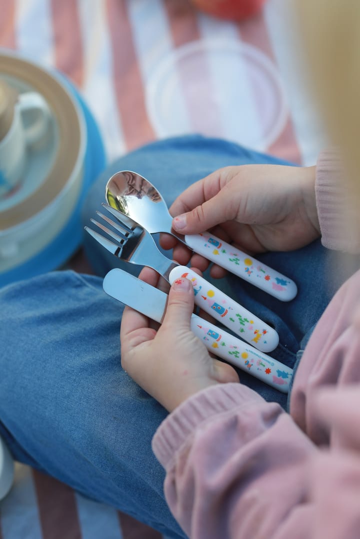 Mumin 80 bestikksett 3 deler, Hvit Rätt Start