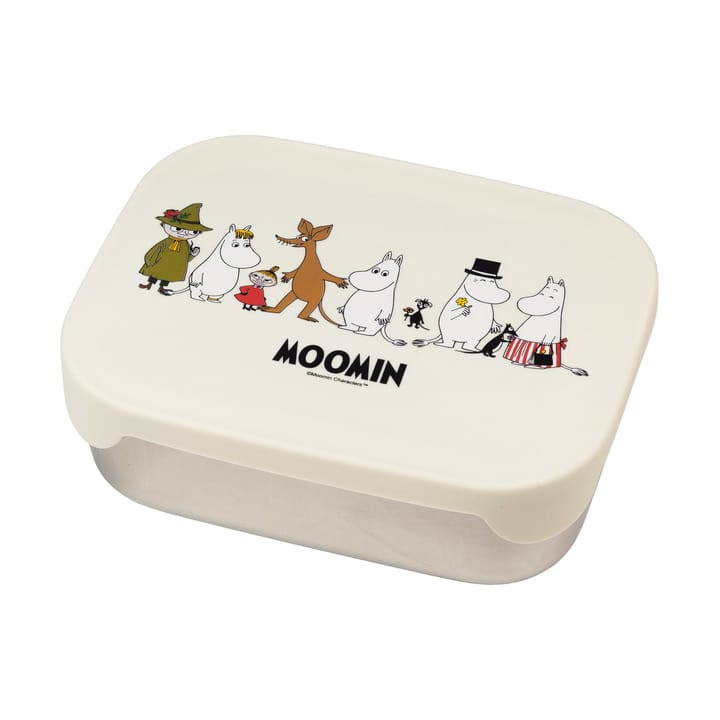 Mumin Familie matboks metall 13x17 cm - Beige - Rätt Start