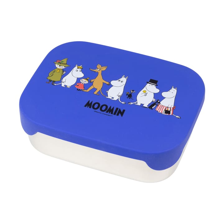 Mumin Familie matboks metall 13x17 cm - Blå - Rätt Start
