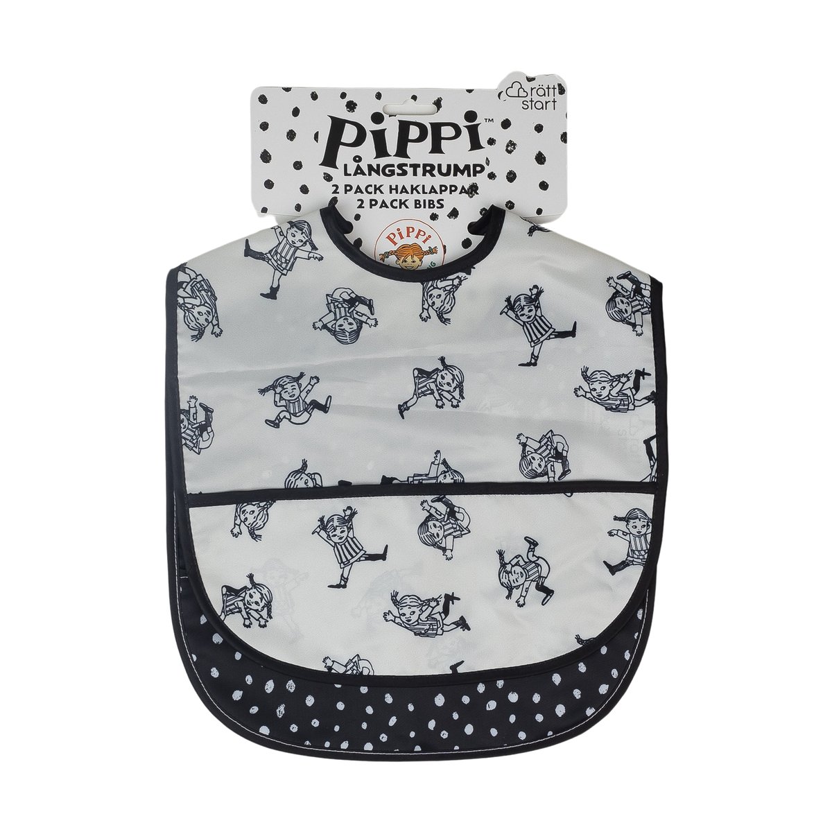 Rätt Start Pippi Sirkus smekke 2-pk Multi