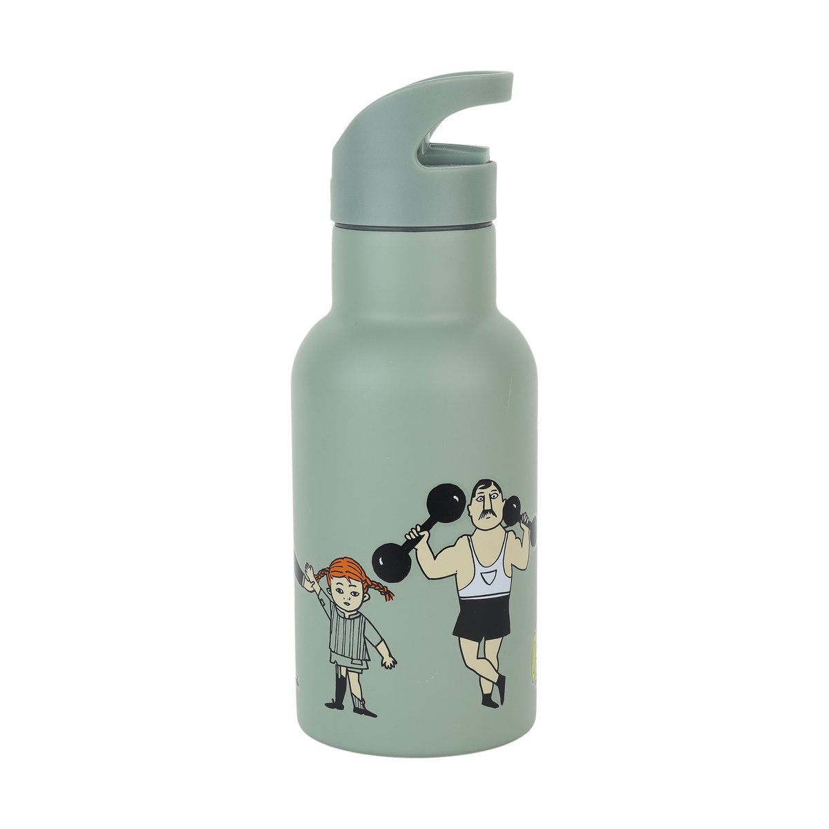 Rätt Start Pippi Sirkus vannflaske 34 cl Grønn