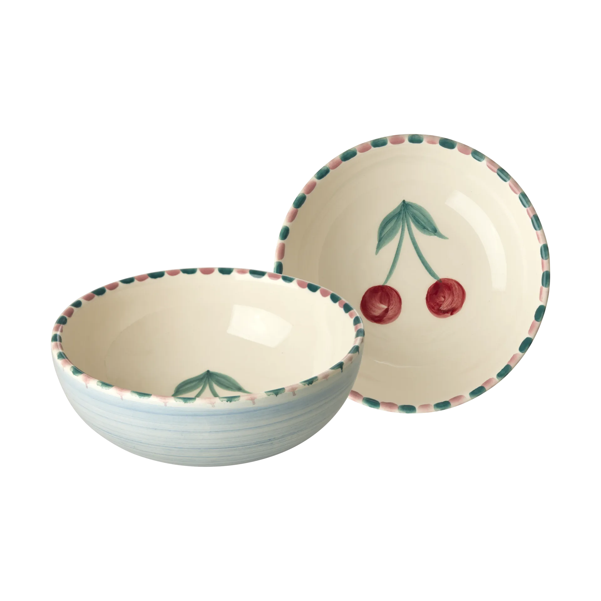Rice keramikkskål 35 cl, Cherry-blue RICE