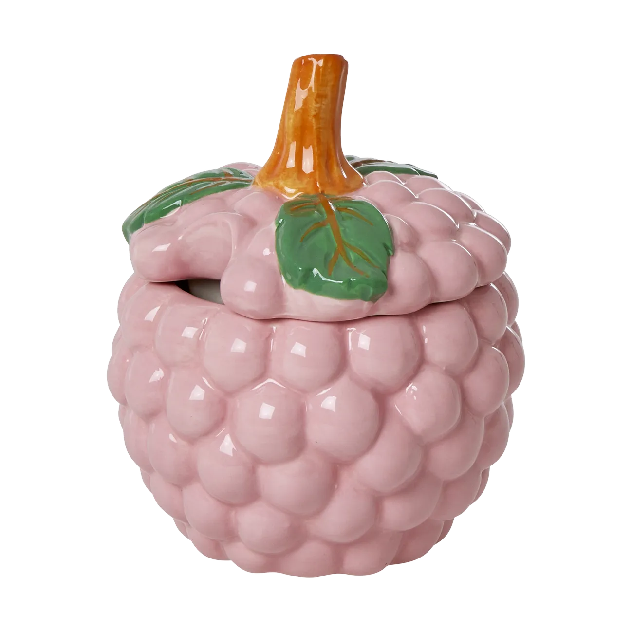 Rice keramikkskål med lokk, Pink RICE