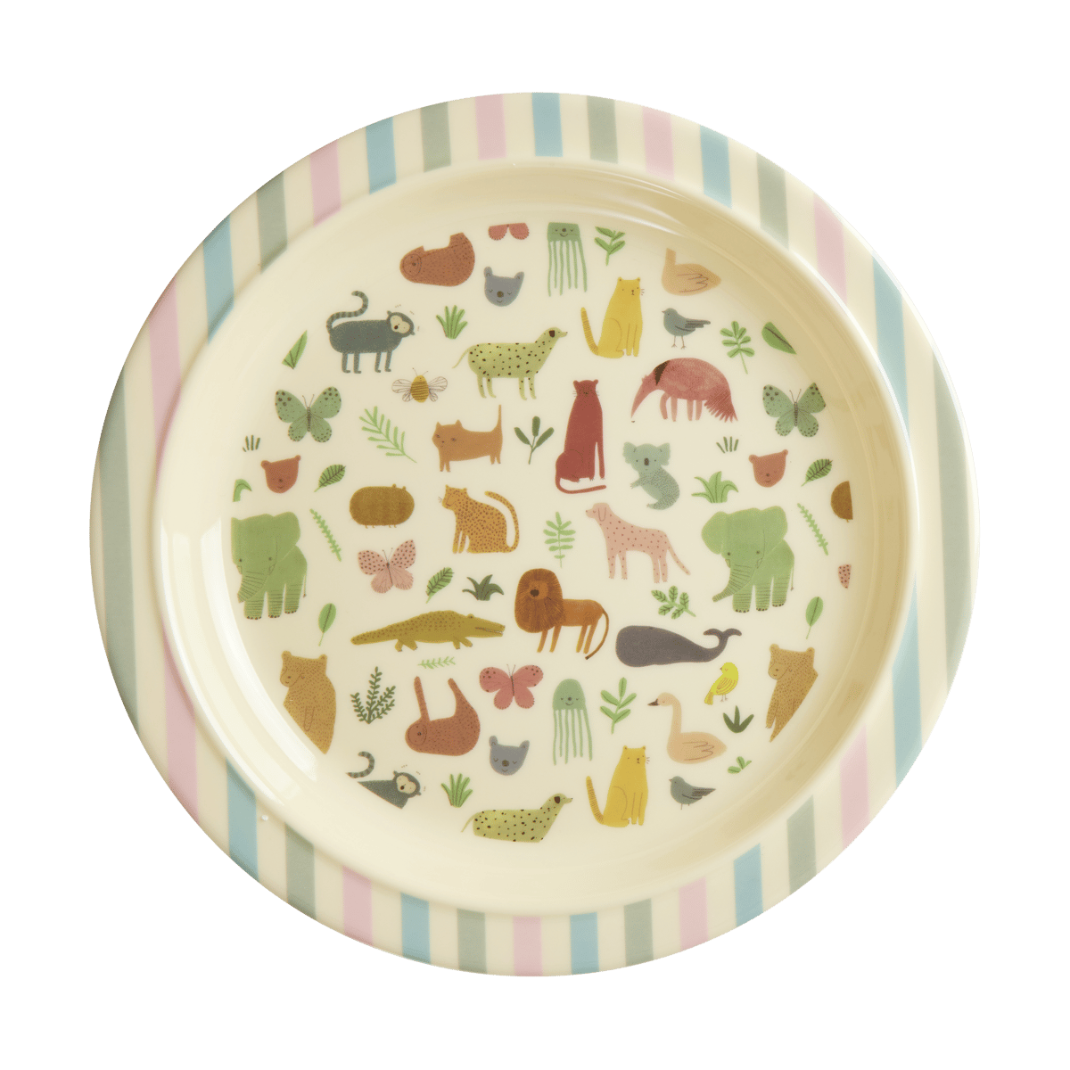 RICE Rice melamin barnetallerken Ø22 cm Sweet Jungle Print