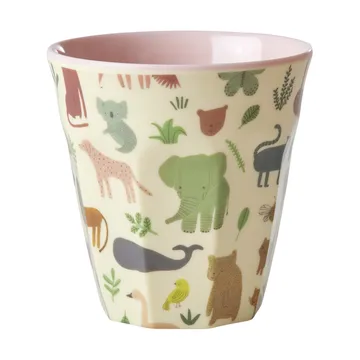 Rice melaminkopp medium - Sweet Jungle Print-Soft Pink - RICE