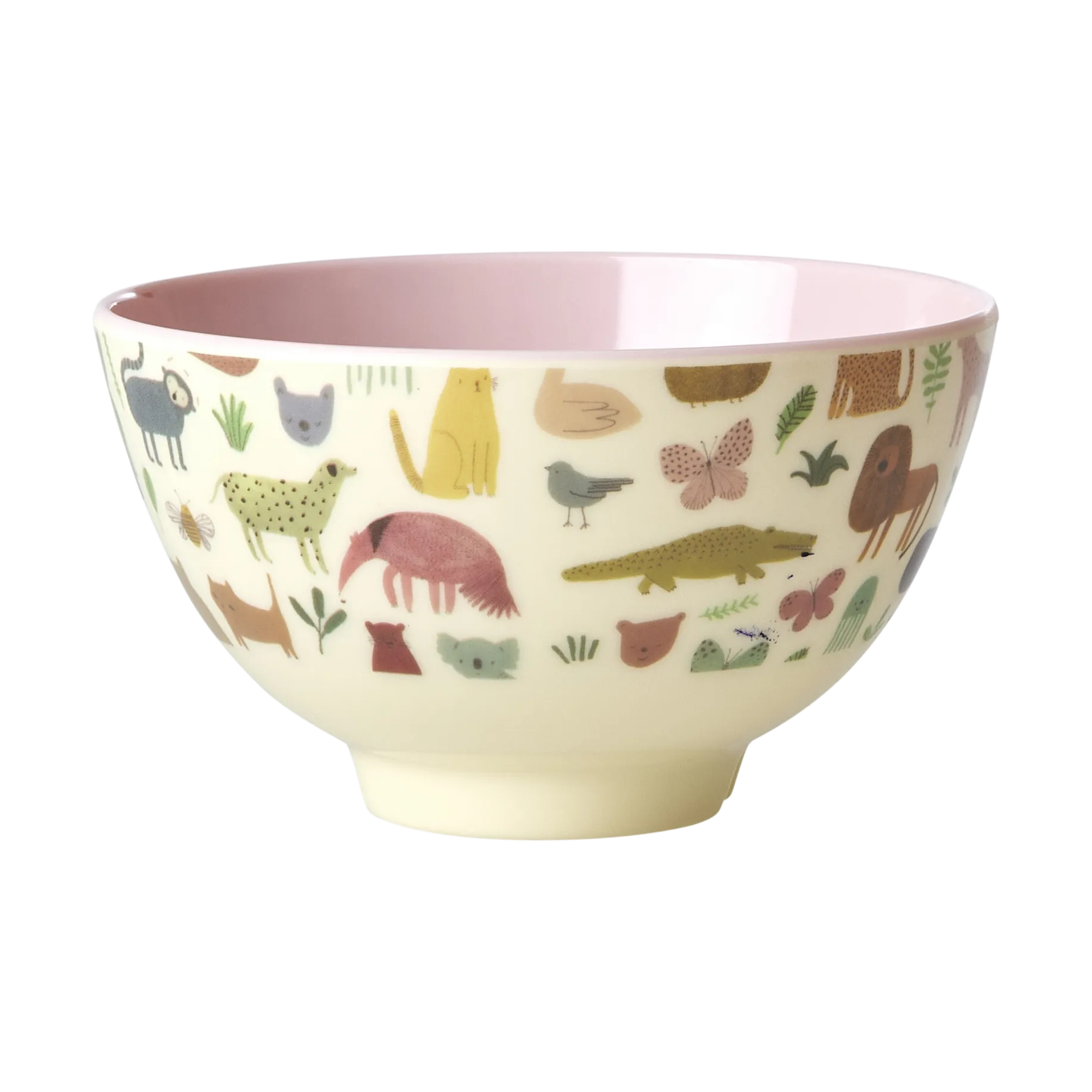 Rice melaminskål small, Sweet Jungle Print-Soft Pink RICE