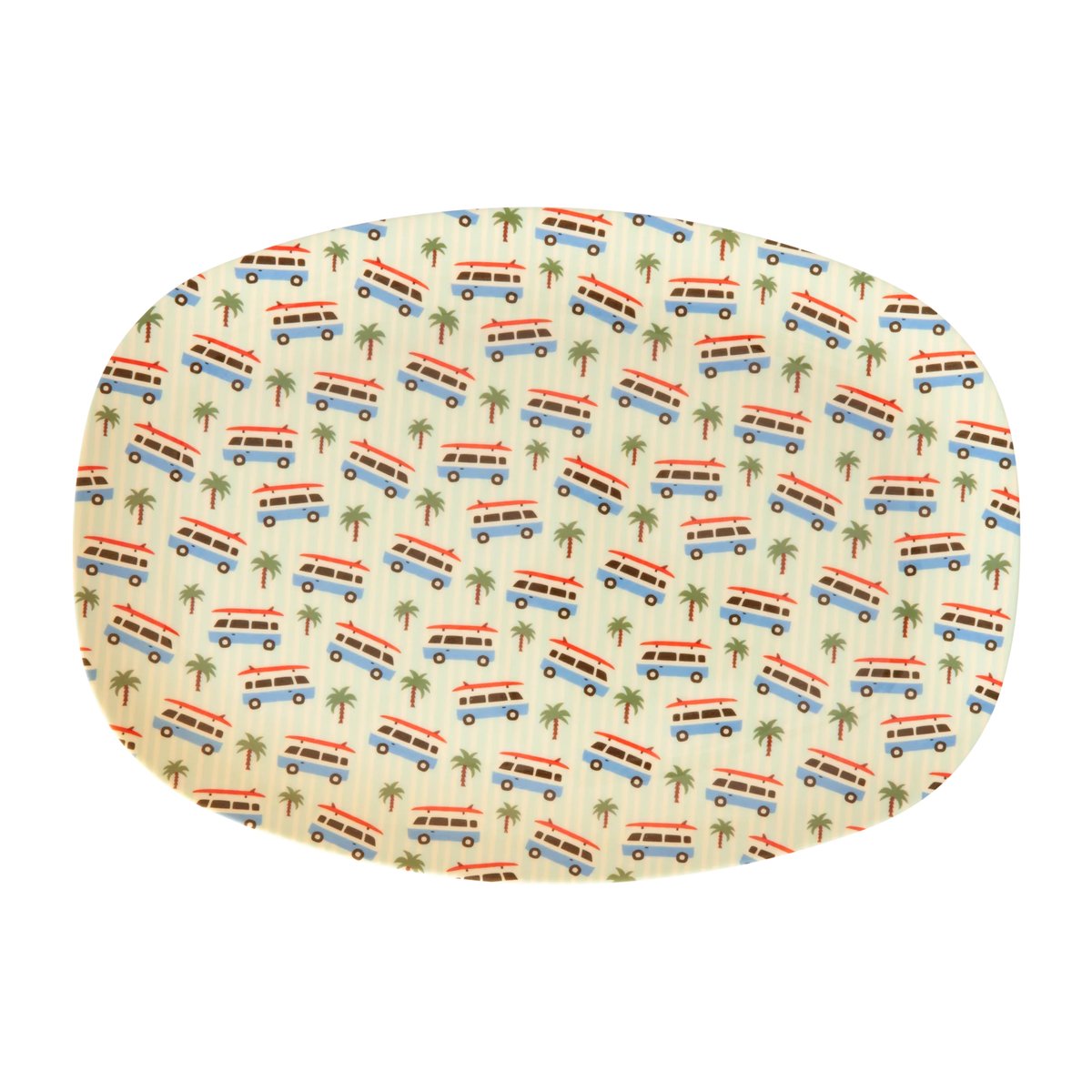 RICE Rice melamintallerken 22x30 cm Cars
