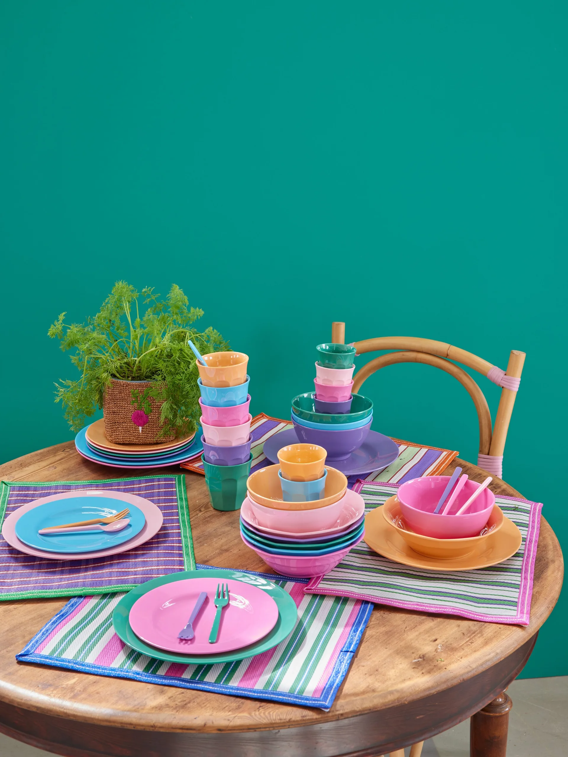 Rice melamintallerken Ø 26 cm 6 deler, La joie de vivre RICE