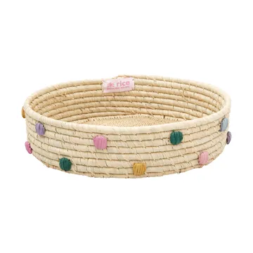 Rice raffia oppbevaringskurv Ø25 cm - Natural - RICE