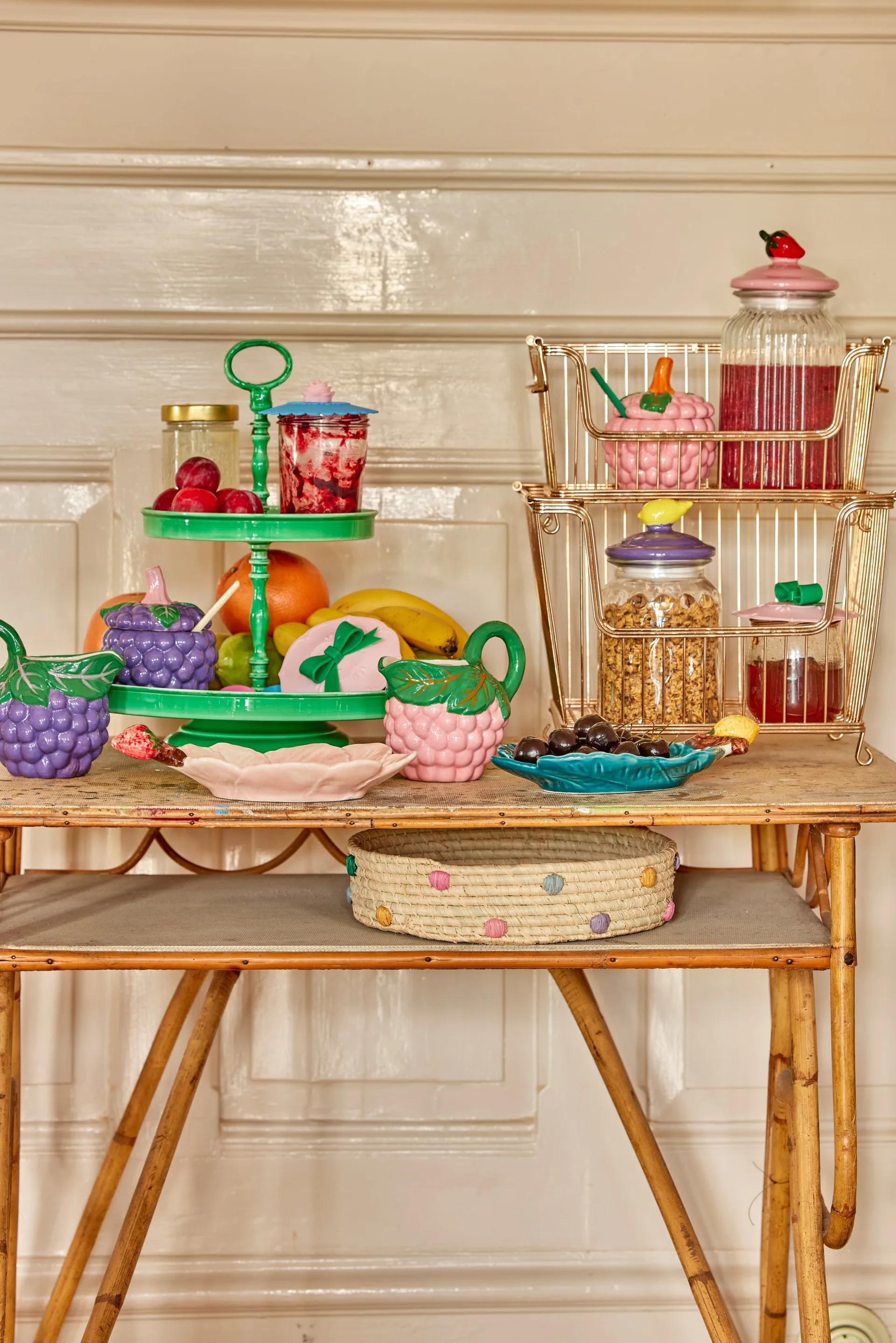 Rice raffia oppbevaringskurv Ø25 cm, Natural RICE