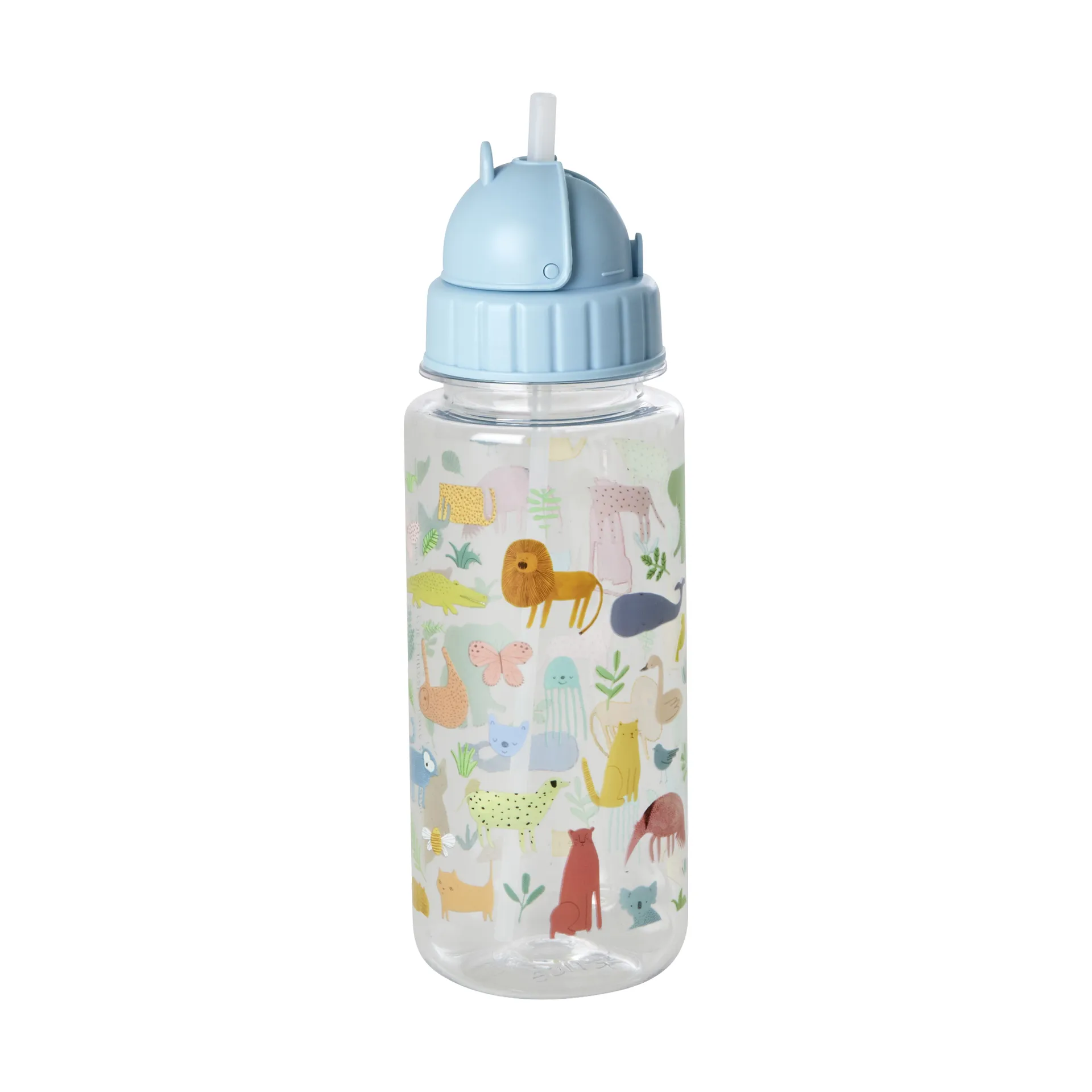 Rice vannflaske barn 45 cl, Sweet jungle Print-Soft blue RICE