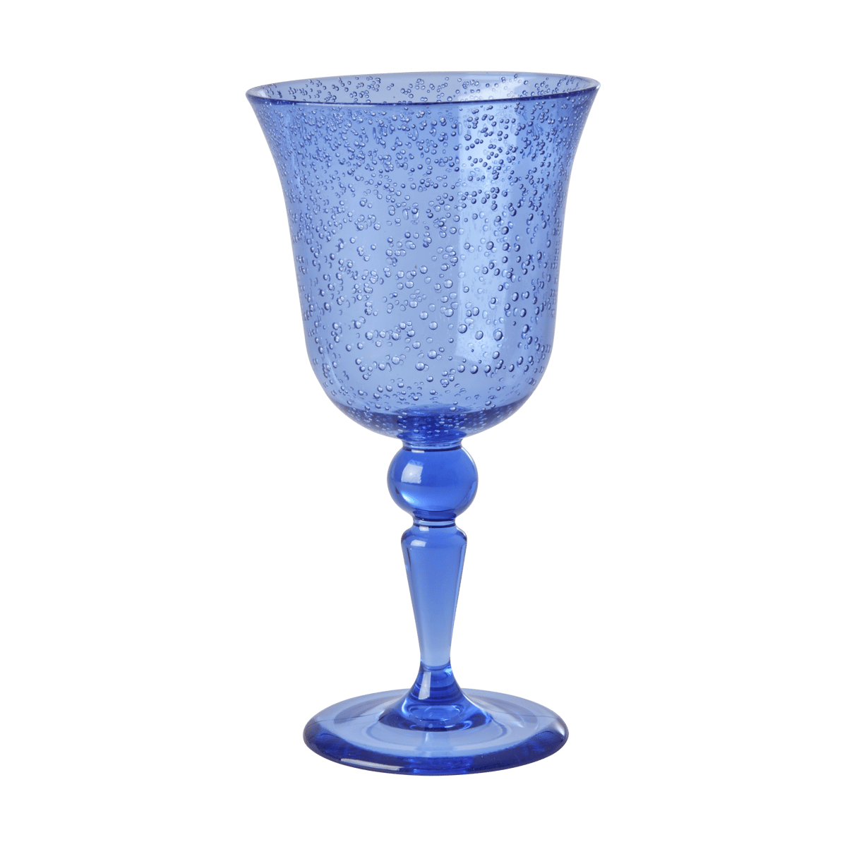 RICE Rice vinglass bubble design 36 cl Blue