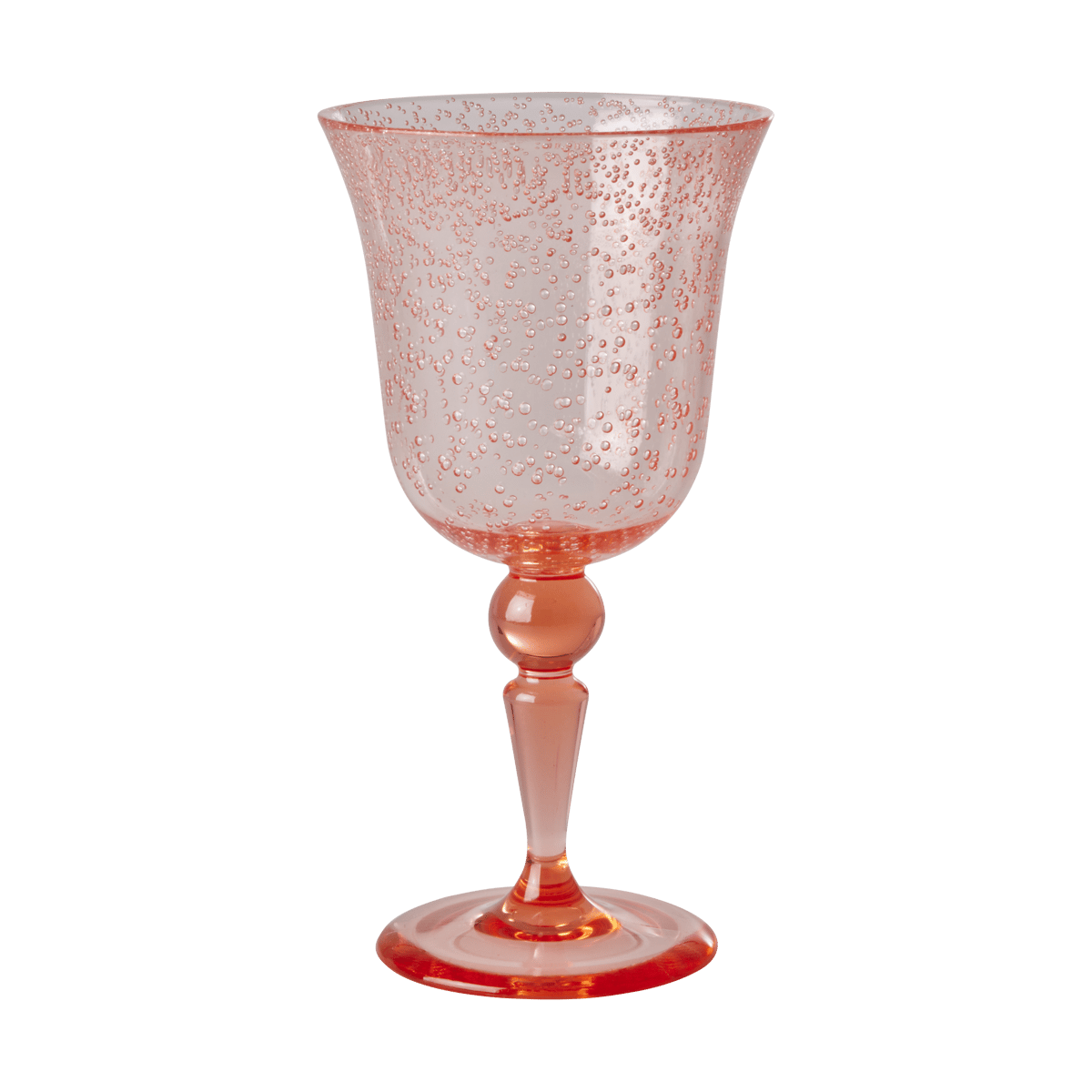 RICE Rice vinglass bubble design 36 cl Peach
