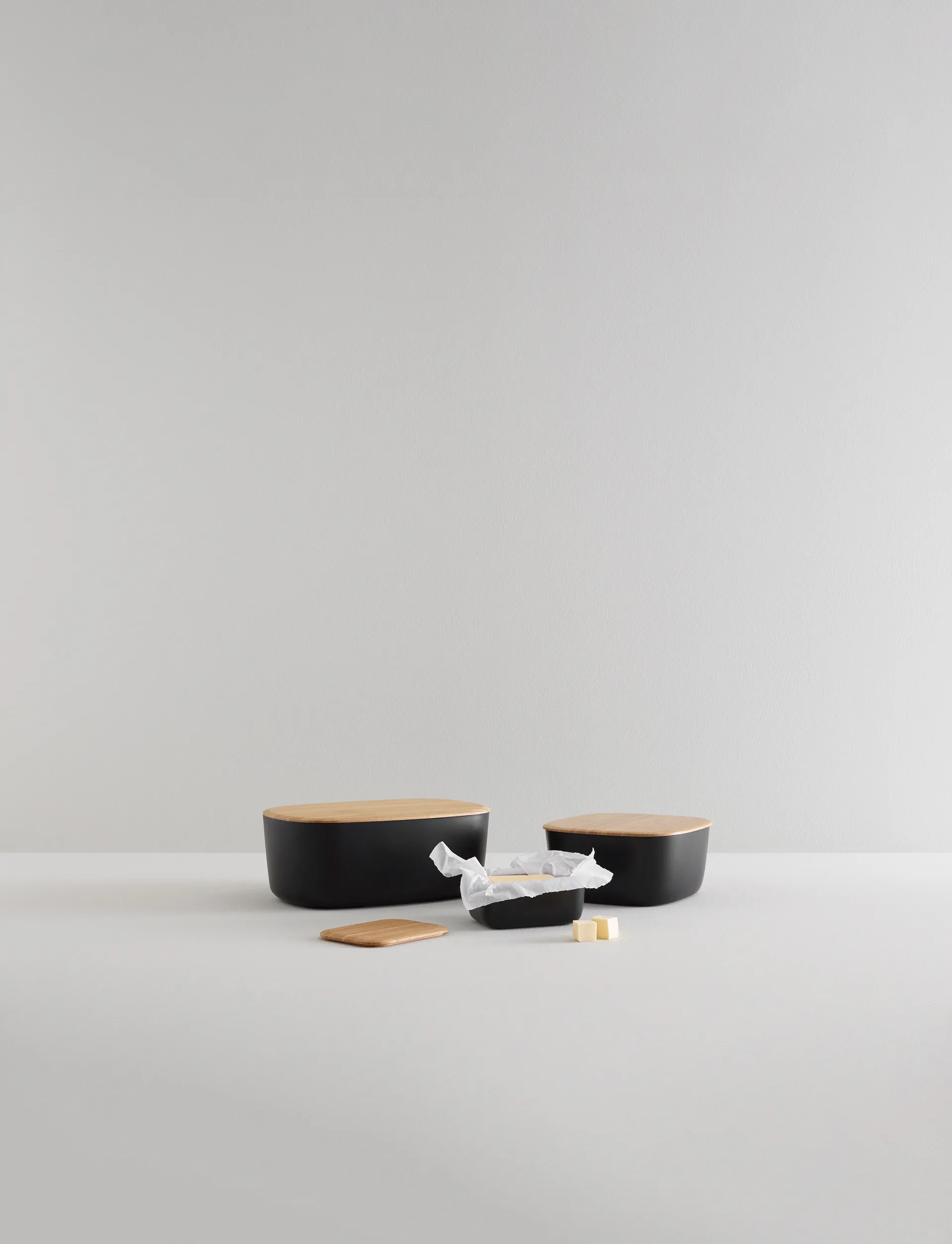 BOX-IT brødboks 23x23 cm, Black RIG-TIG