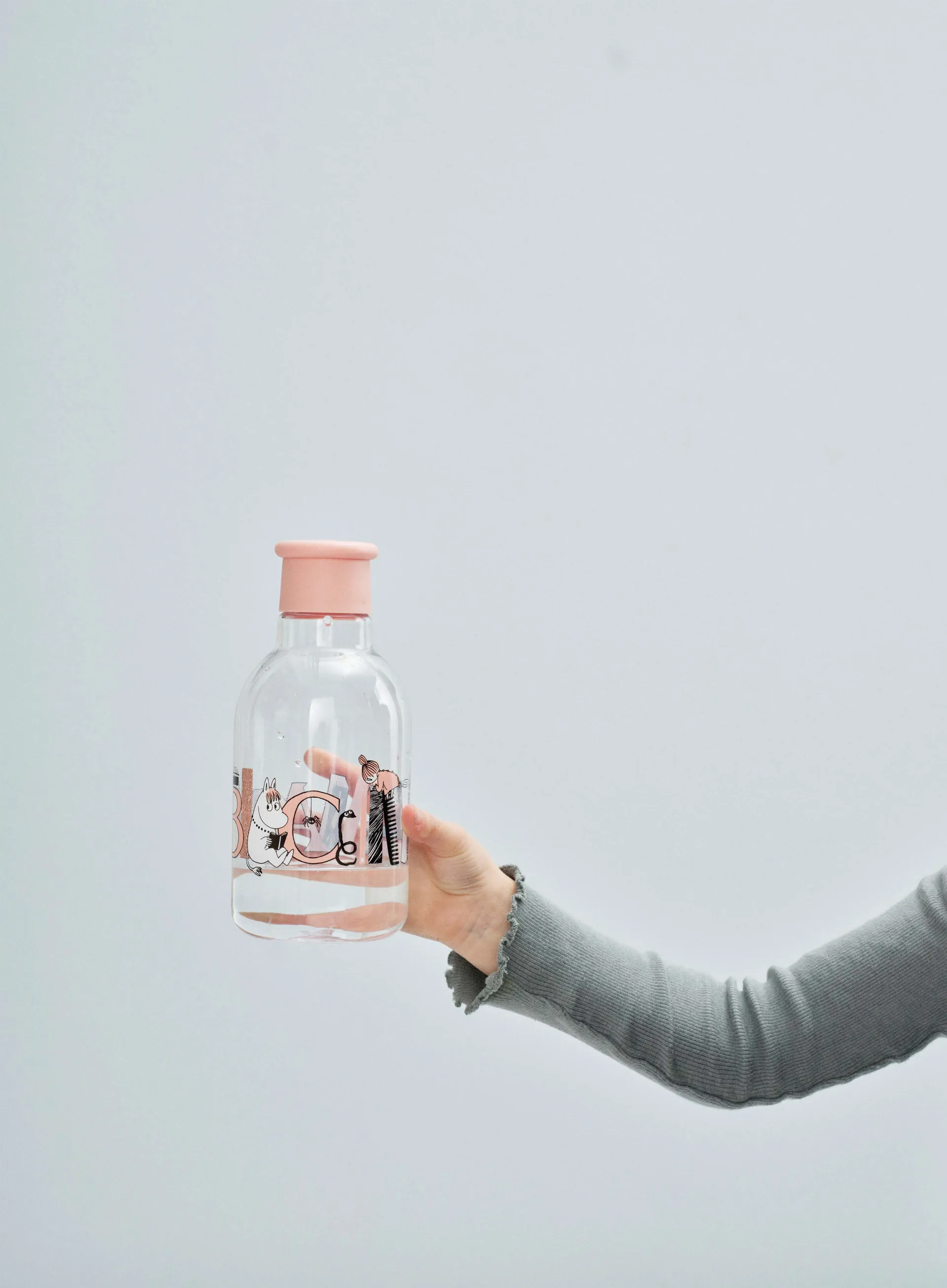 DRINK-IT Moomin ABC vannflaske 0,5 liter, Salmon RIG-TIG