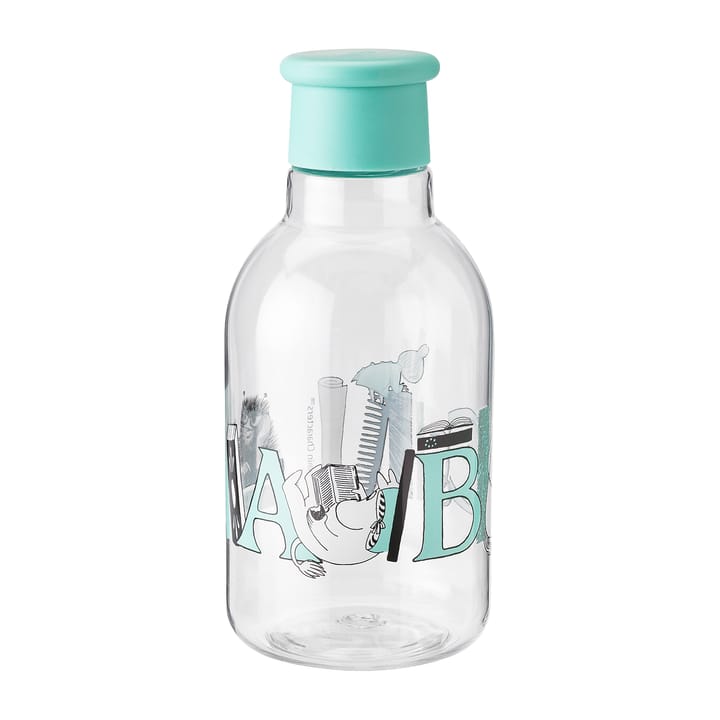 DRINK-IT Moomin ABC vannflaske 0,5 liter, Turqouise RIG-TIG