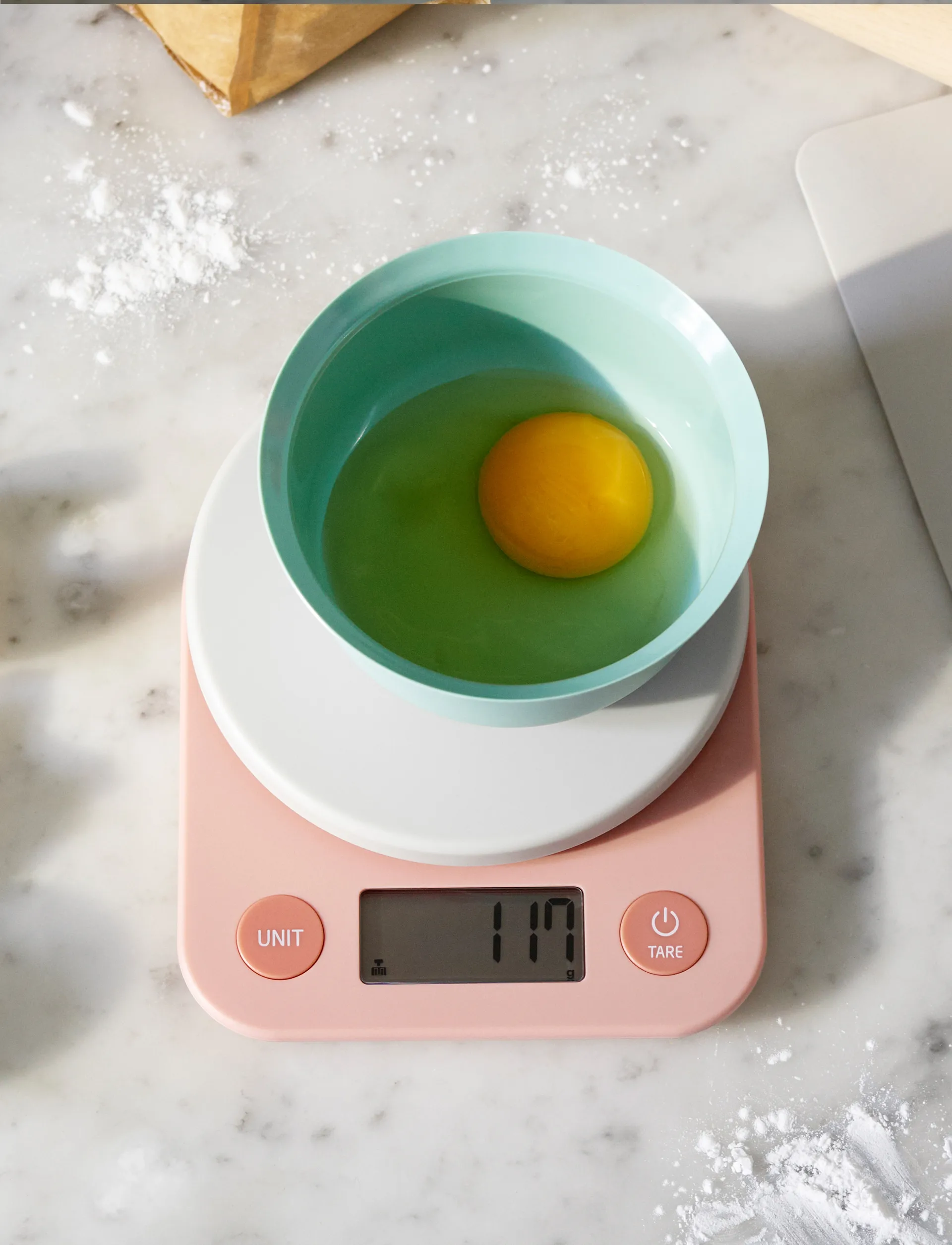 FOODIE kjøkkenvekt, Light Rose RIG-TIG