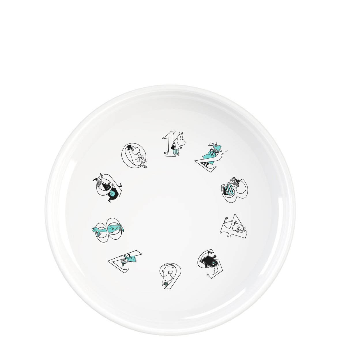 RIG-TIG - Moomin ABC dyp tallerken 15 cm turqouise