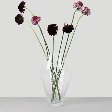 Crushed glassvase large - Clear - Ro Collection