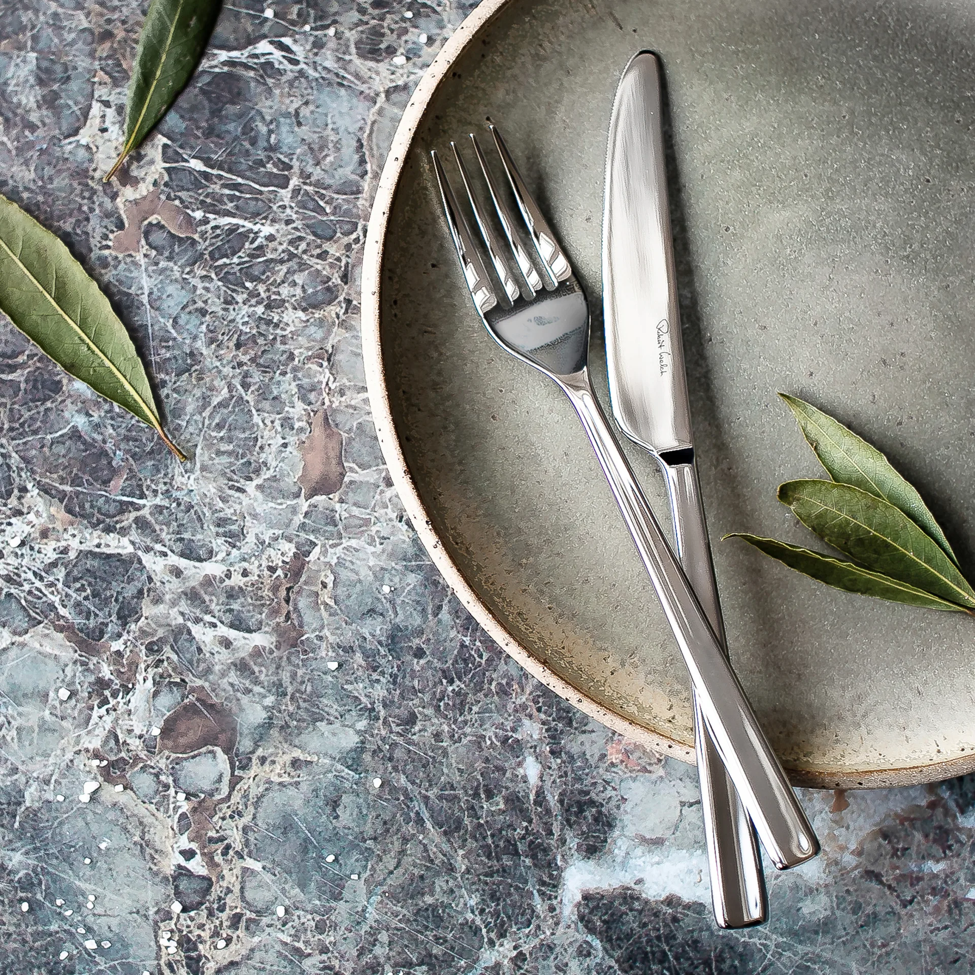 Blockley matgaffel blank, Rustfritt stål Robert Welch