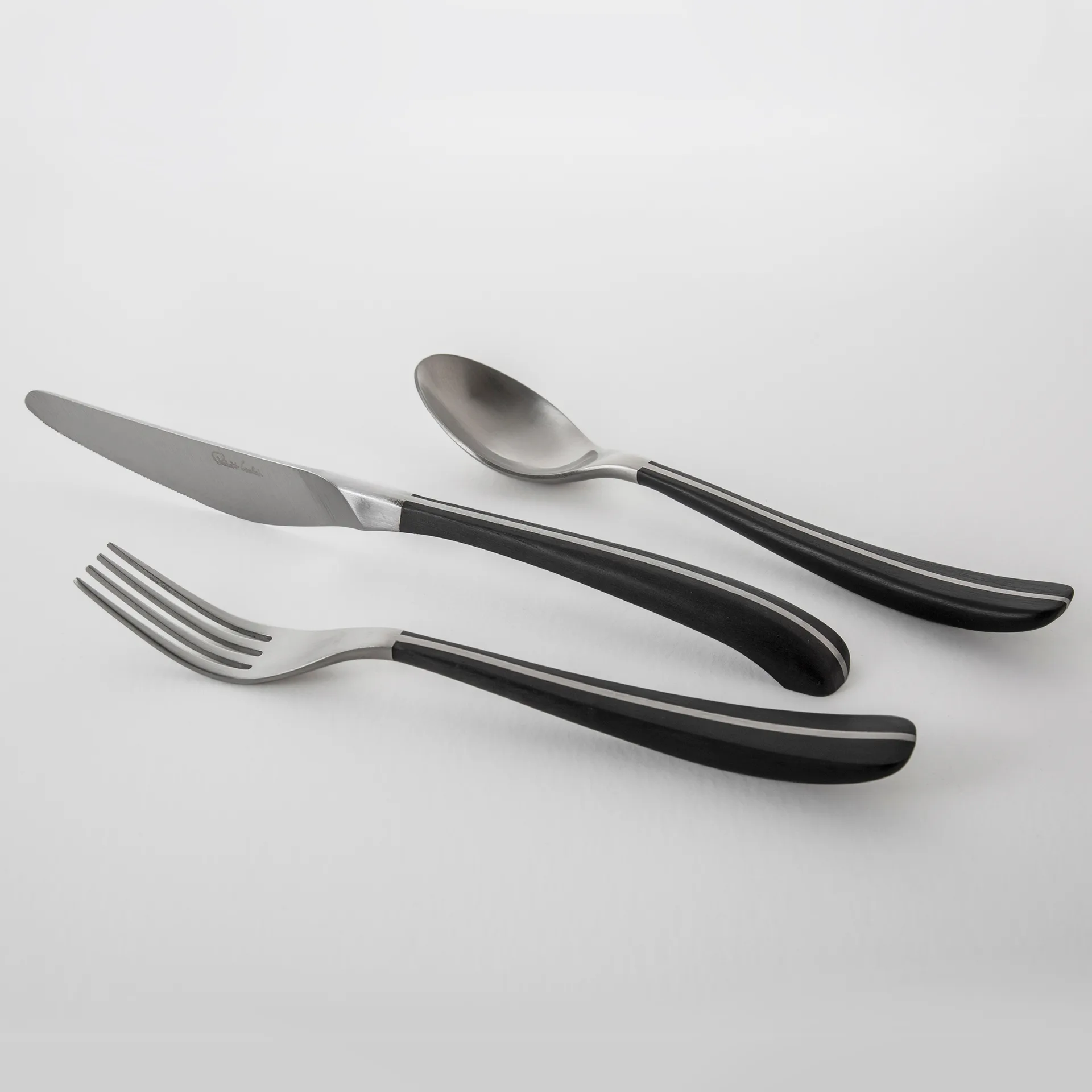 Contour bestikksett 24 deler, Svart Robert Welch